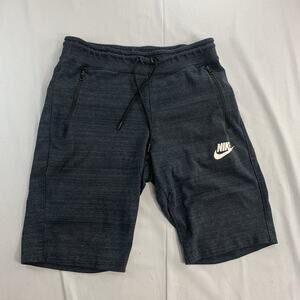 Nike Sportswear Sweat Shorts Mens Medium Black Advance 15 Training Knit